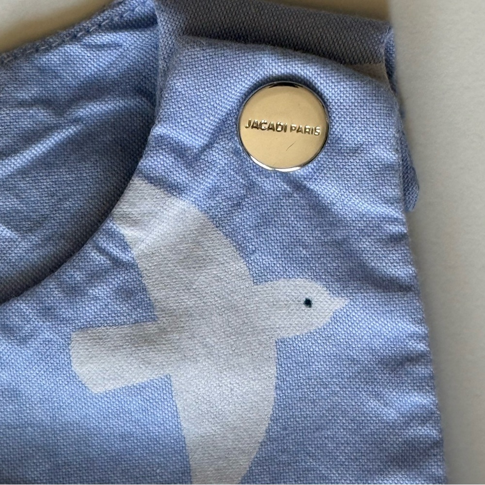 Jacadi Boys Light Blue Seagull Print Bubble Romper - Size 3M - Picture 6 of 16